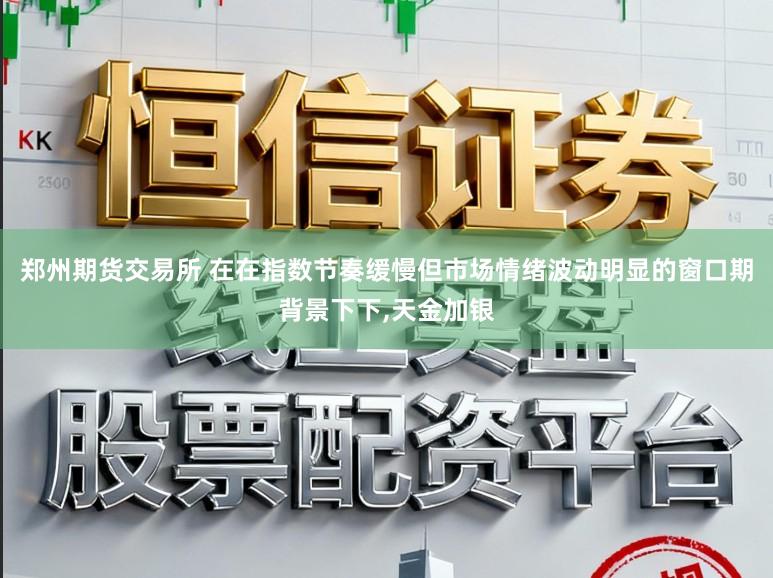 郑州期货交易所 在在指数节奏缓慢但市场情绪波动明显的窗口期背景下下，天金加银