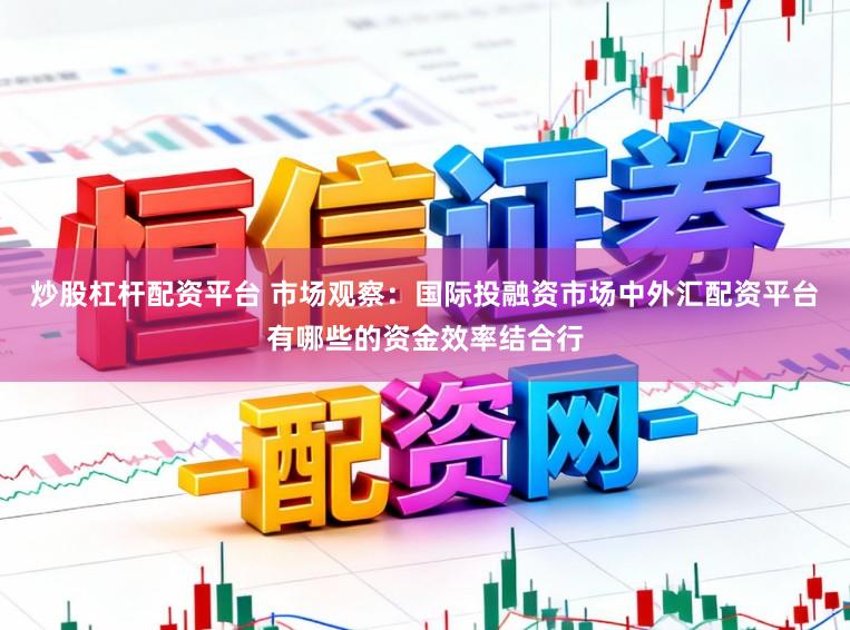 炒股杠杆配资平台 市场观察:国际投融资市场中外汇配资平台有哪些的资金效率结合行