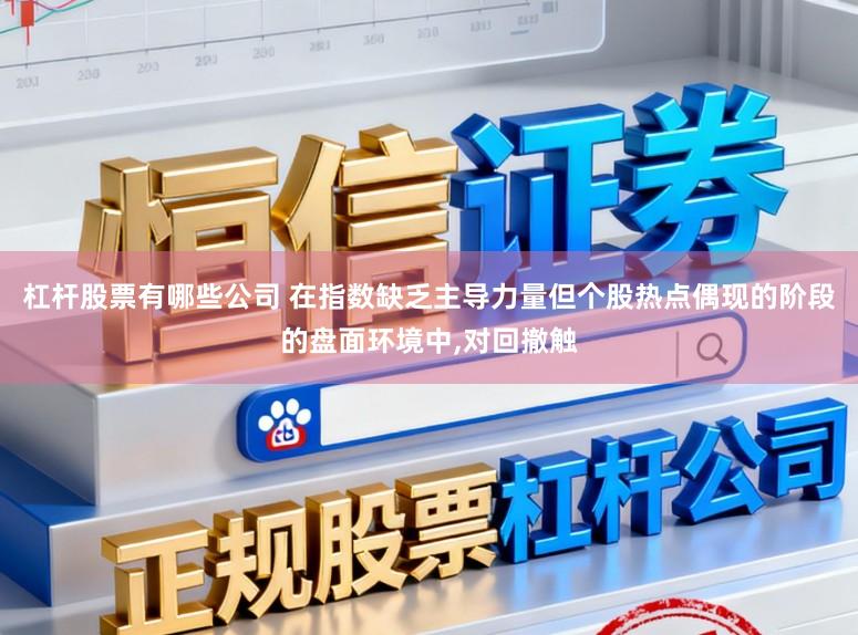 杠杆股票有哪些公司 在指数缺乏主导力量但个股热点偶现的阶段的盘面环境中，对回撤触